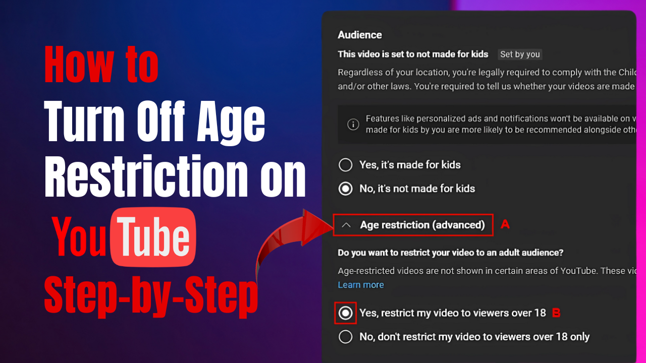 How to Turn Off Age Restriction on YouTube Step-by-Step