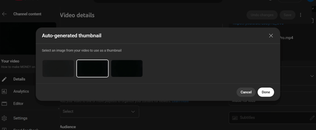 auto-generated thumbnail