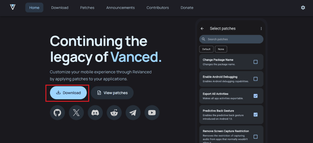 revanced manager APK download